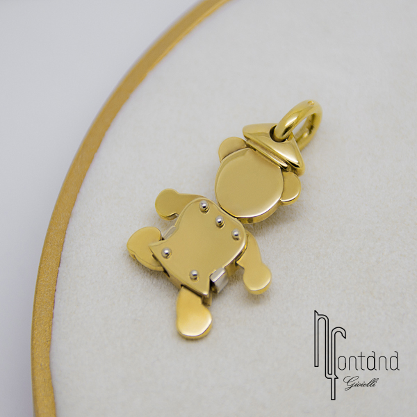 Orsetto pomellato oro on sale bianco